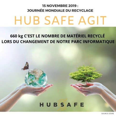 15 novembre 2019 journée mondiale du recyclage : HUB SAFE agit